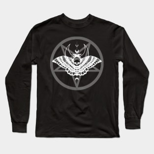 Pentagram Moth Long Sleeve T-Shirt